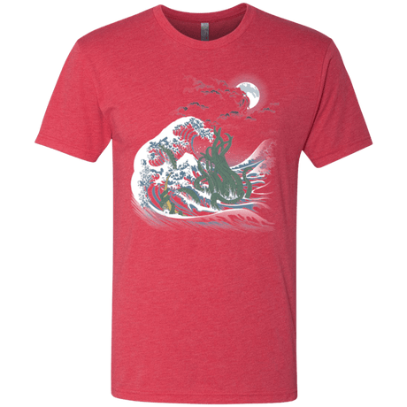 T-Shirts Vintage Red / Small Wave Of R'lyeh Men's Triblend T-Shirt