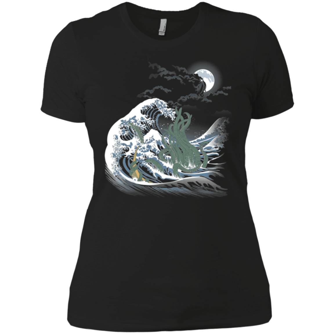 T-Shirts Black / X-Small Wave Of R'lyeh Women's Premium T-Shirt