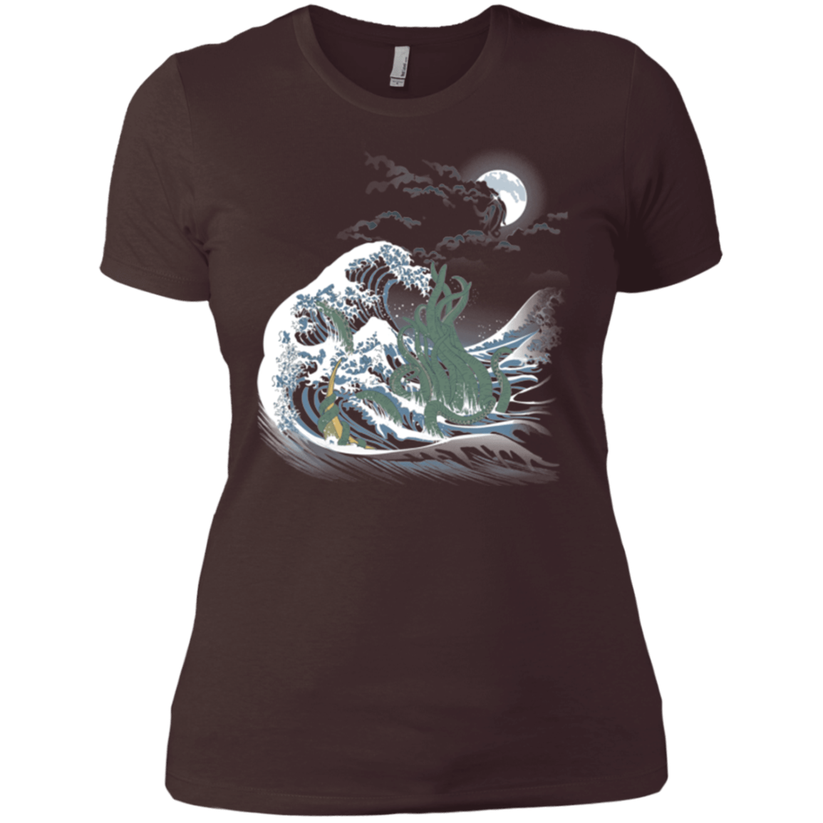 T-Shirts Dark Chocolate / X-Small Wave Of R'lyeh Women's Premium T-Shirt