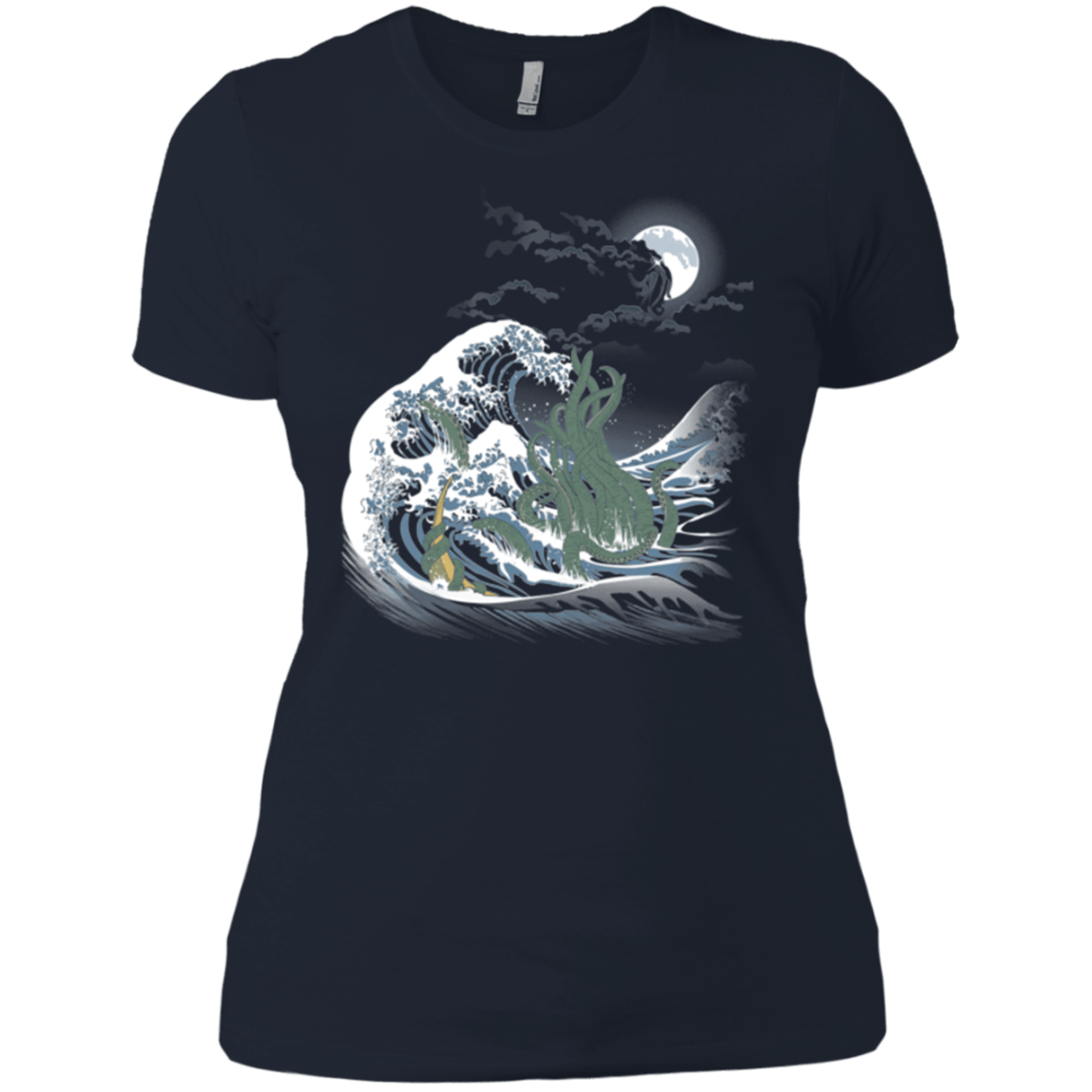 T-Shirts Midnight Navy / X-Small Wave Of R'lyeh Women's Premium T-Shirt