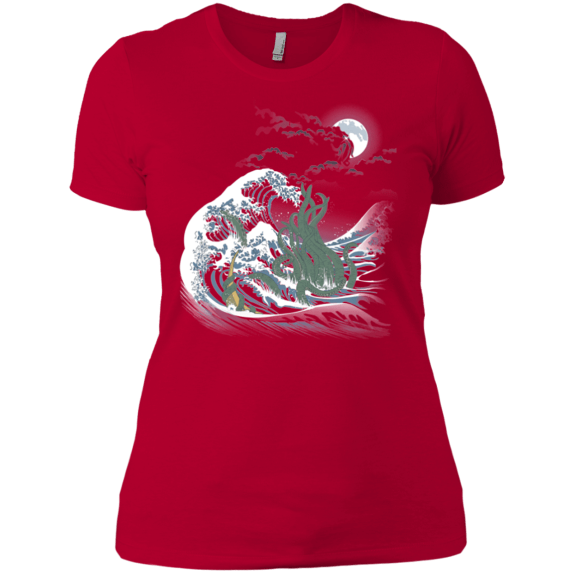 T-Shirts Red / X-Small Wave Of R'lyeh Women's Premium T-Shirt