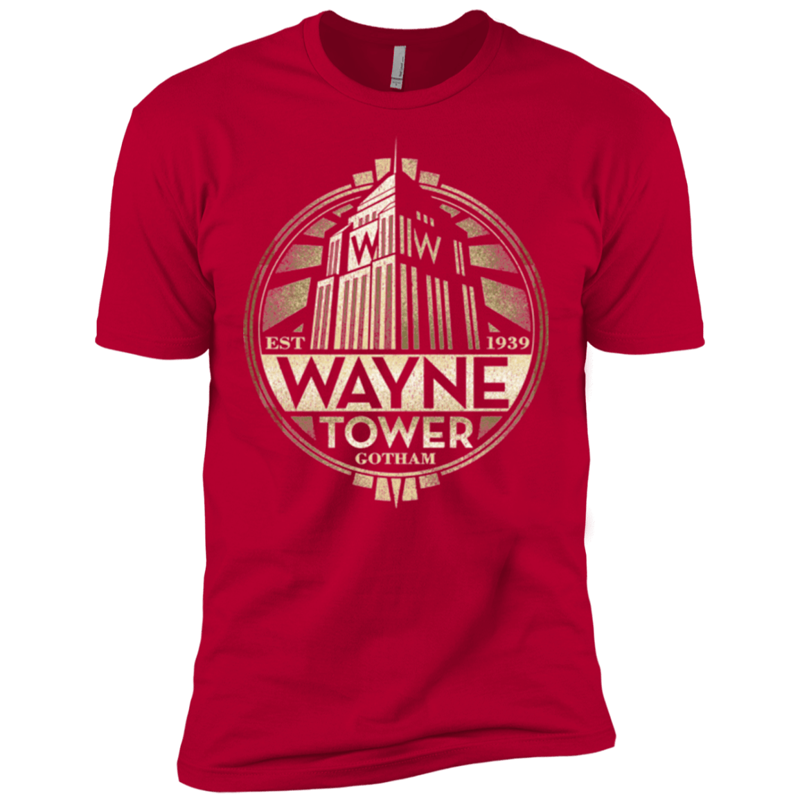 T-Shirts Red / X-Small Wayne Tower Men's Premium T-Shirt