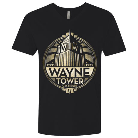 T-Shirts Black / X-Small Wayne Tower Men's Premium V-Neck