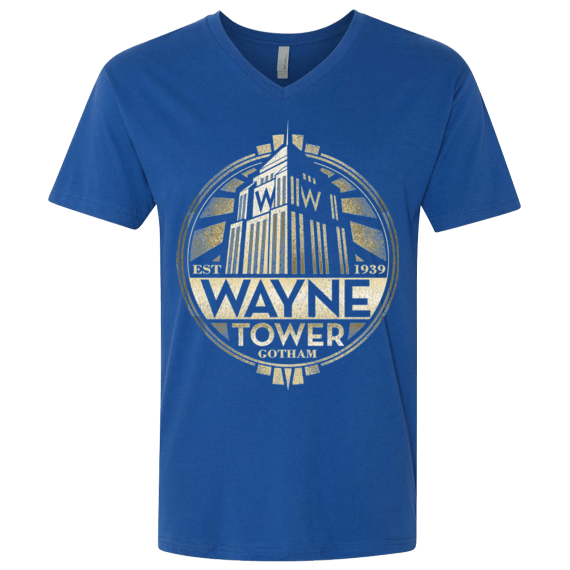 T-Shirts Royal / X-Small Wayne Tower Men's Premium V-Neck