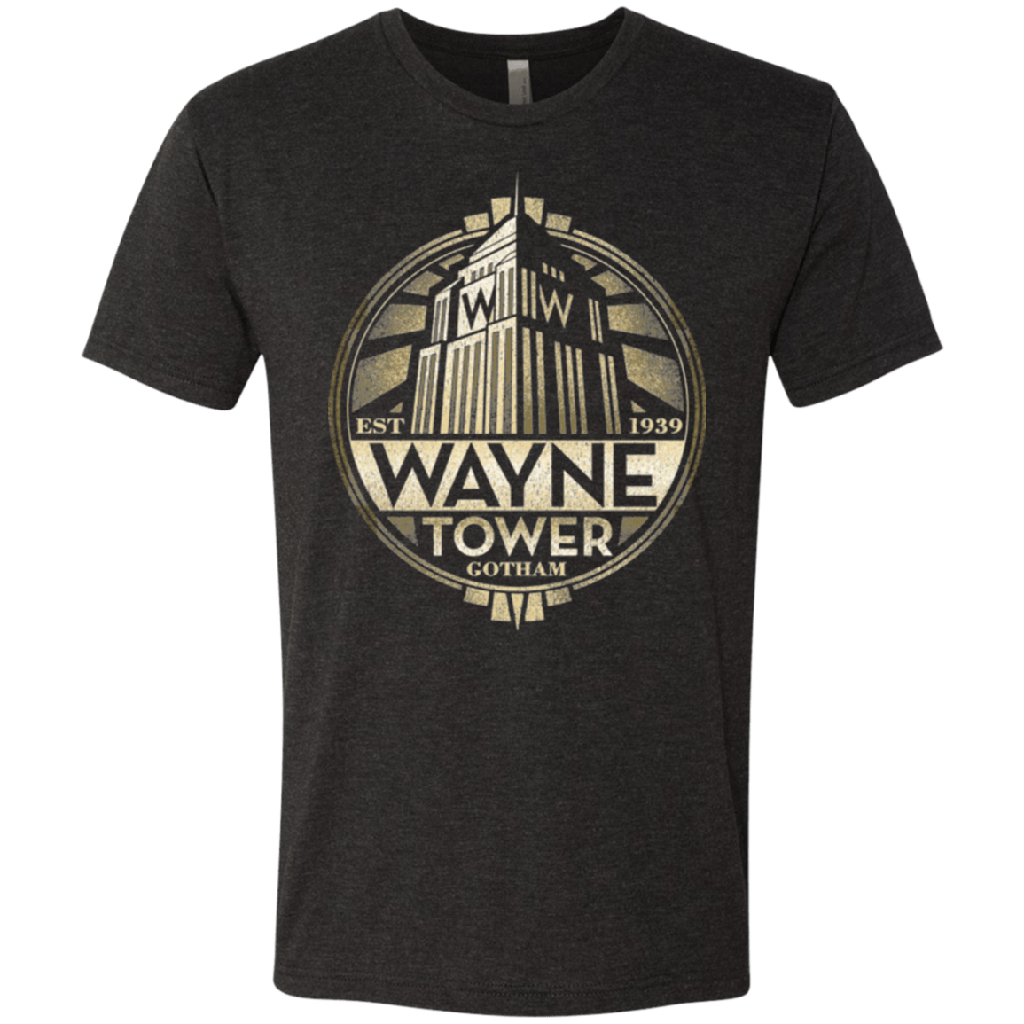 T-Shirts Vintage Black / Small Wayne Tower Men's Triblend T-Shirt