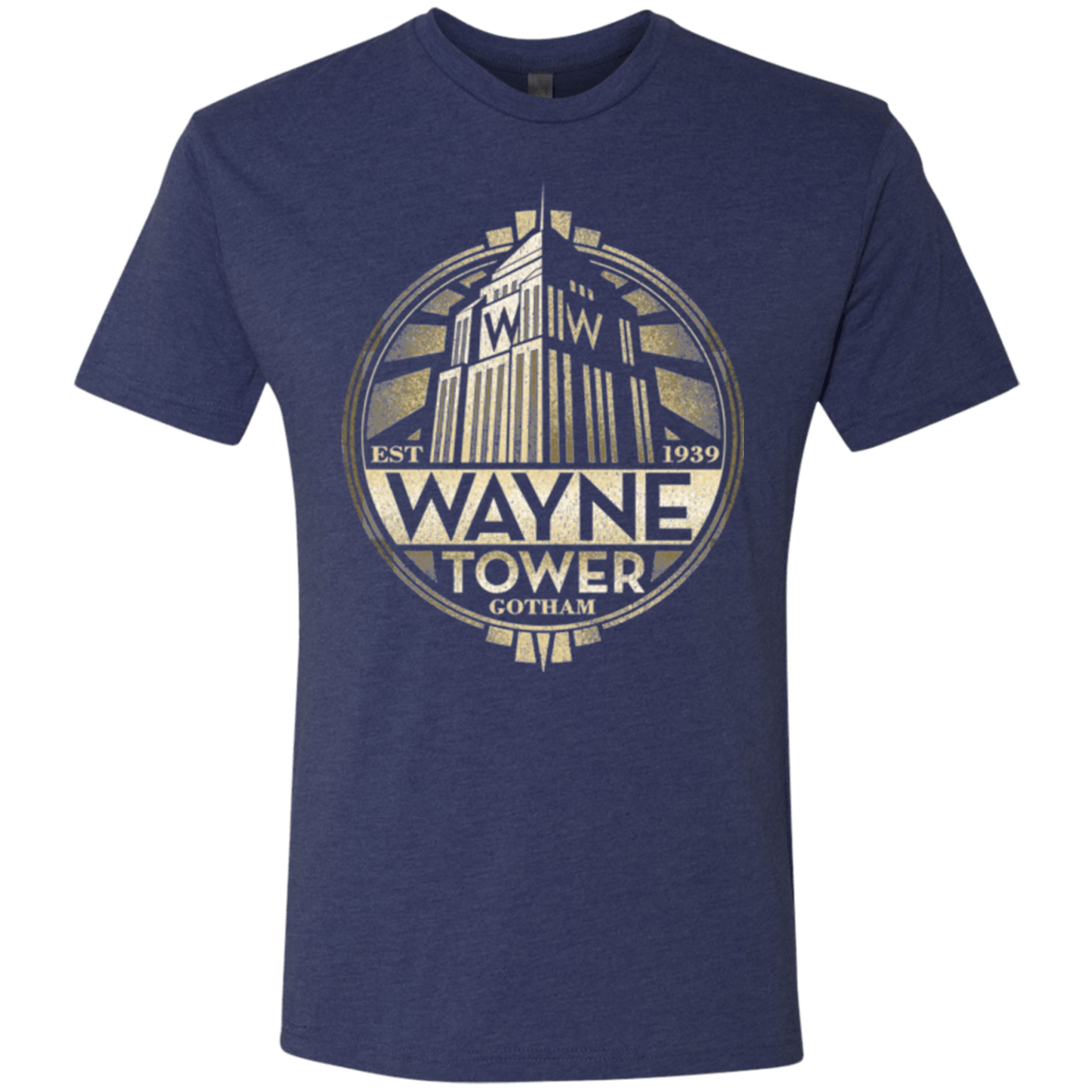 T-Shirts Vintage Navy / Small Wayne Tower Men's Triblend T-Shirt