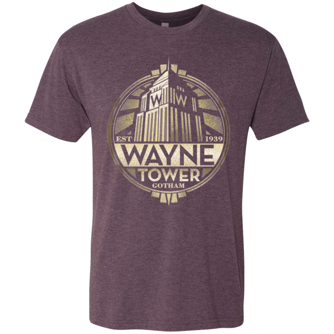 T-Shirts Vintage Purple / Small Wayne Tower Men's Triblend T-Shirt