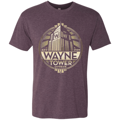 T-Shirts Vintage Purple / Small Wayne Tower Men's Triblend T-Shirt