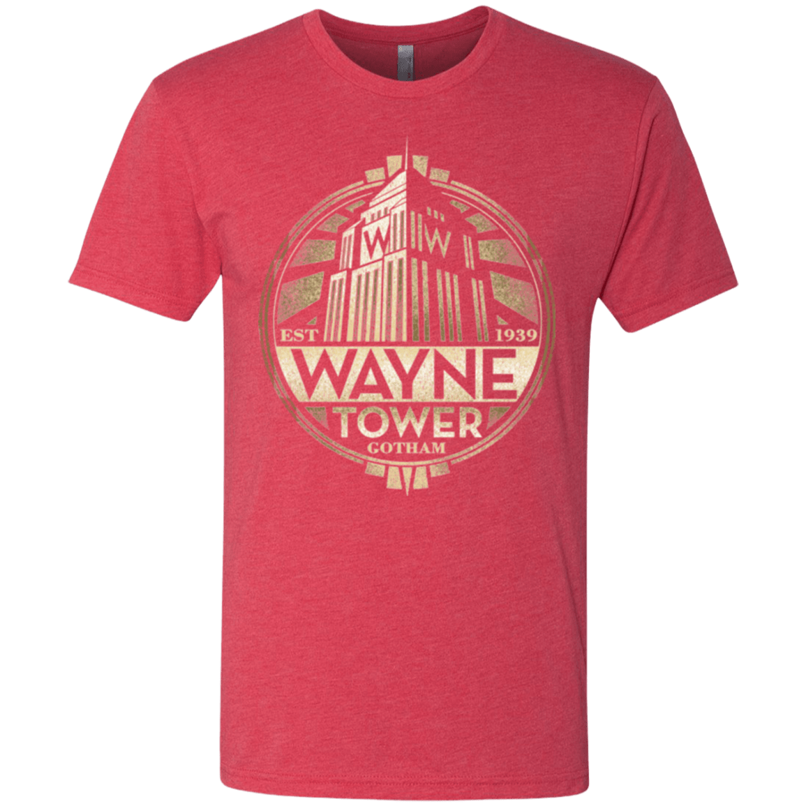 T-Shirts Vintage Red / Small Wayne Tower Men's Triblend T-Shirt