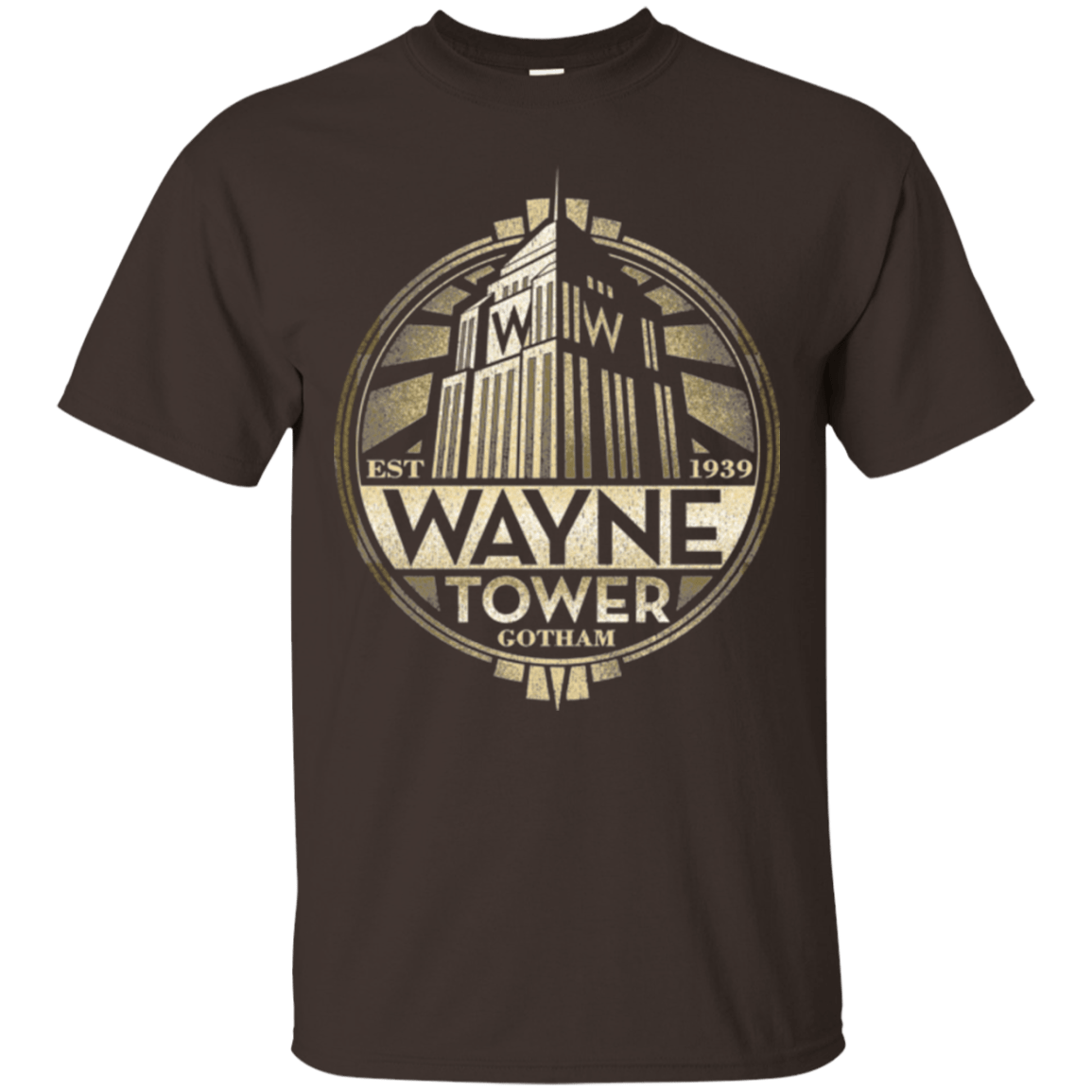 T-Shirts Dark Chocolate / Small Wayne Tower T-Shirt