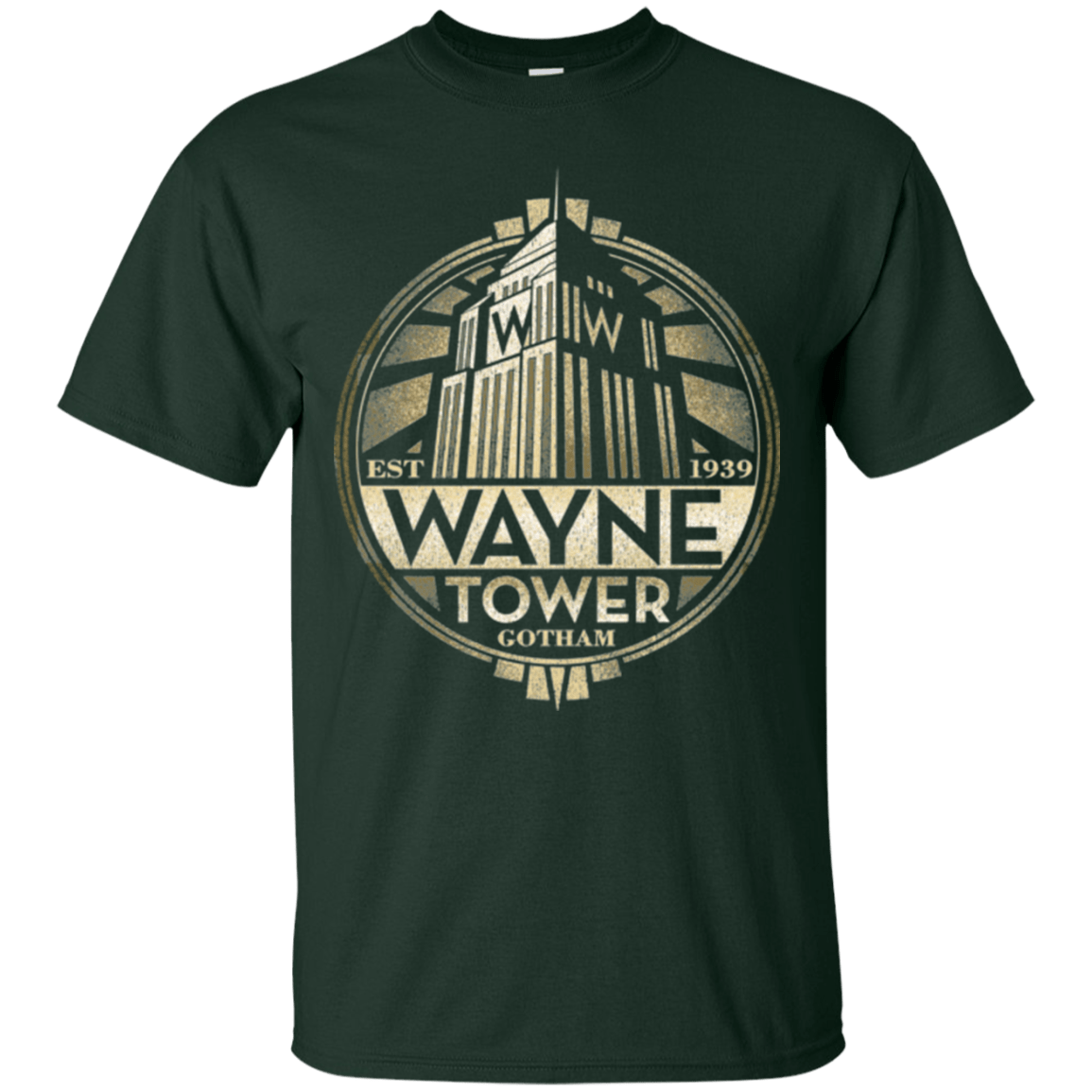 T-Shirts Forest Green / Small Wayne Tower T-Shirt