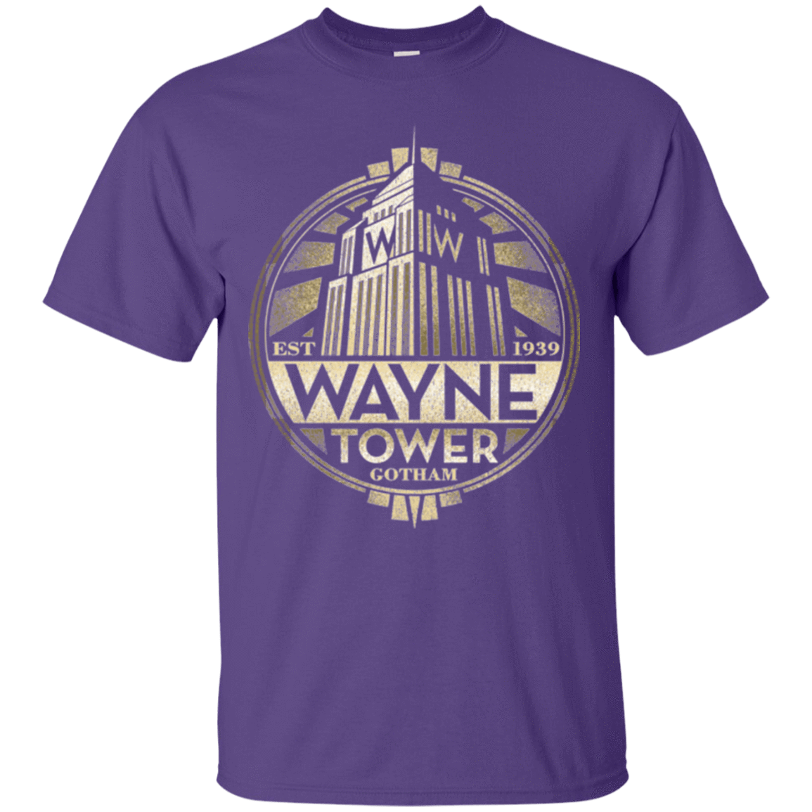 T-Shirts Purple / Small Wayne Tower T-Shirt