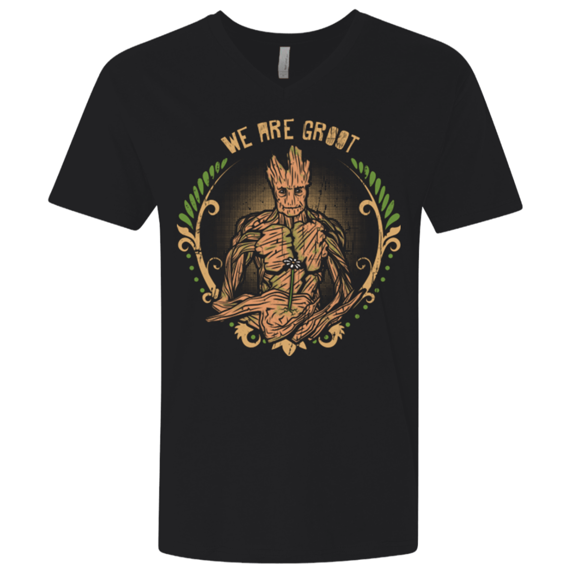 T-Shirts Black / X-Small We are Groot Men's Premium V-Neck