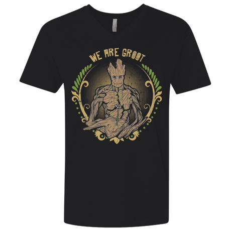 T-Shirts Black / X-Small We are Groot Men's Premium V-Neck