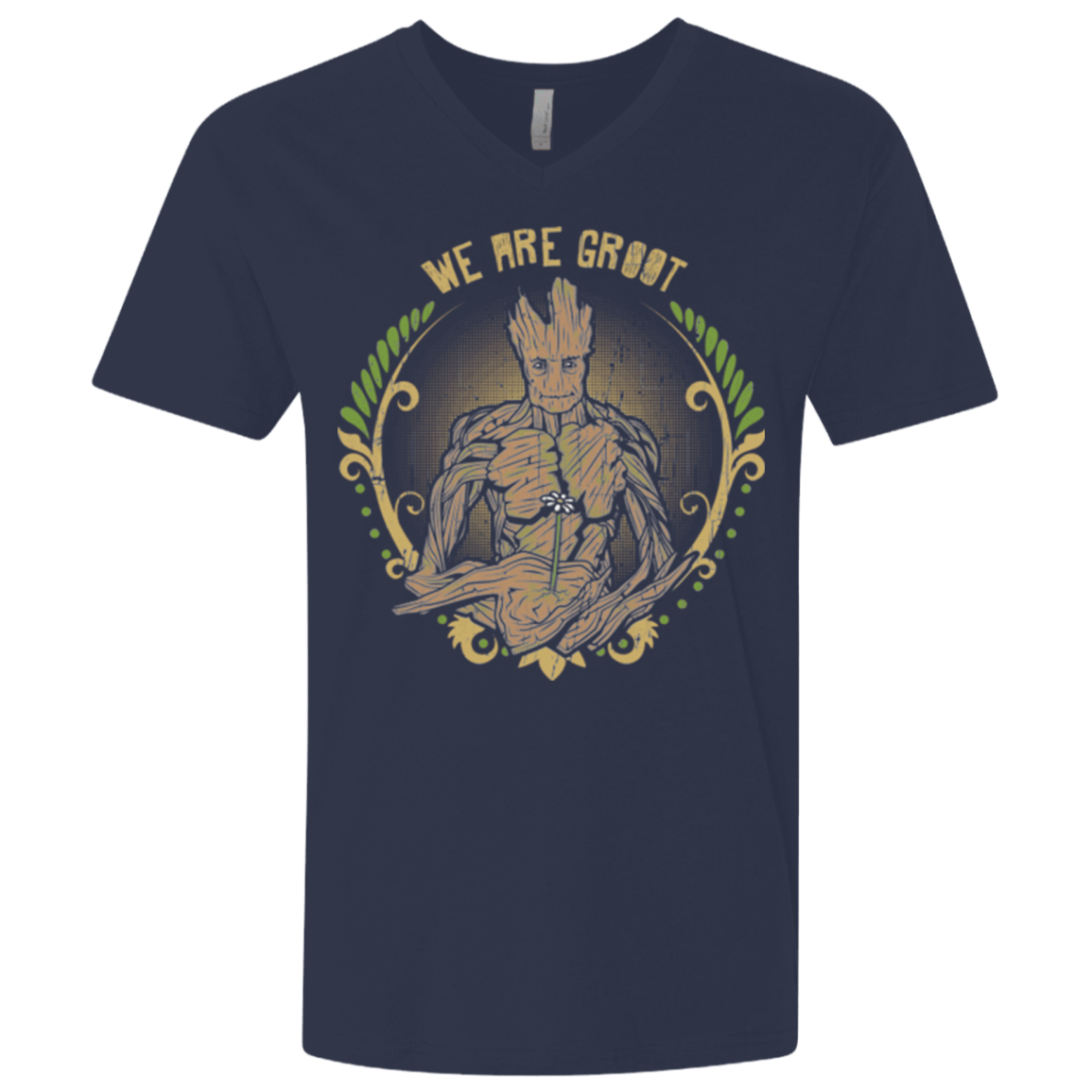 T-Shirts Midnight Navy / X-Small We are Groot Men's Premium V-Neck