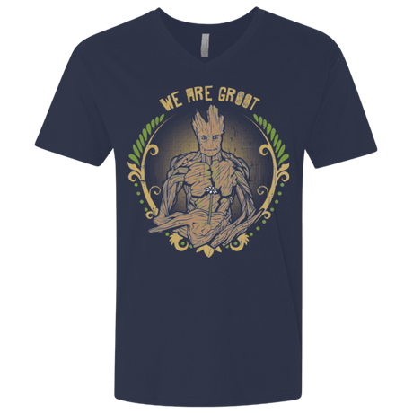 T-Shirts Midnight Navy / X-Small We are Groot Men's Premium V-Neck