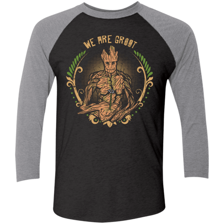 T-Shirts Vintage Black/Premium Heather / X-Small We are Groot Men's Triblend 3/4 Sleeve