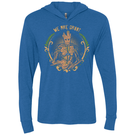 T-Shirts Vintage Royal / X-Small We are Groot Triblend Long Sleeve Hoodie Tee
