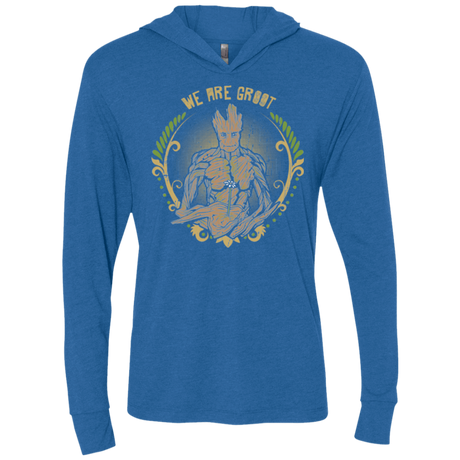 T-Shirts Vintage Royal / X-Small We are Groot Triblend Long Sleeve Hoodie Tee