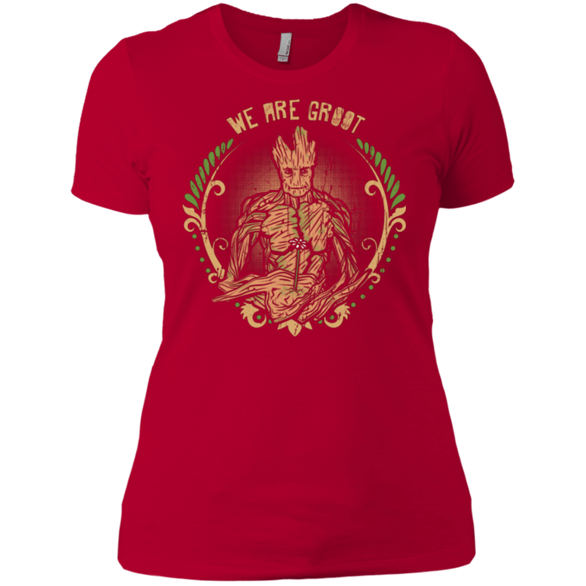 T-Shirts Red / X-Small We are Groot Women's Premium T-Shirt