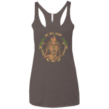 T-Shirts Macchiato / X-Small We are Groot Women's Triblend Racerback Tank