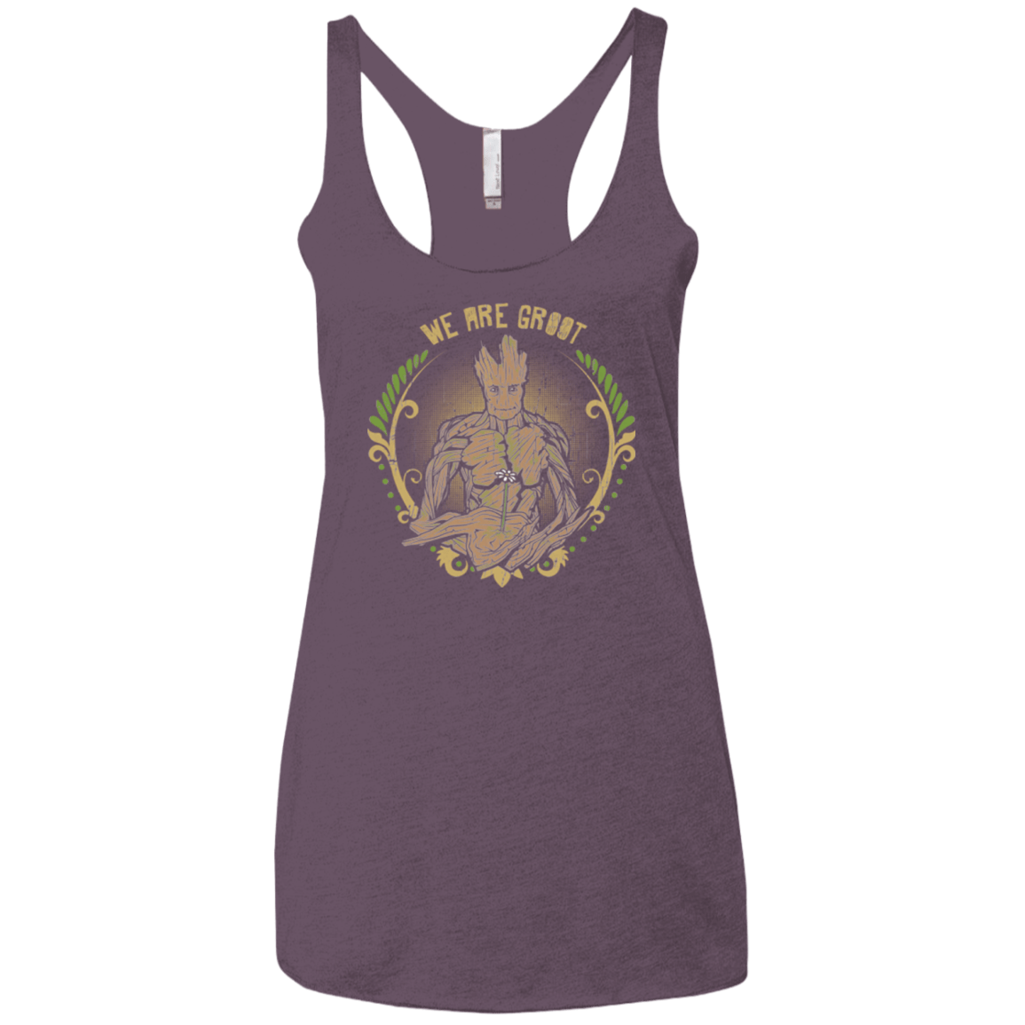 T-Shirts Vintage Purple / X-Small We are Groot Women's Triblend Racerback Tank