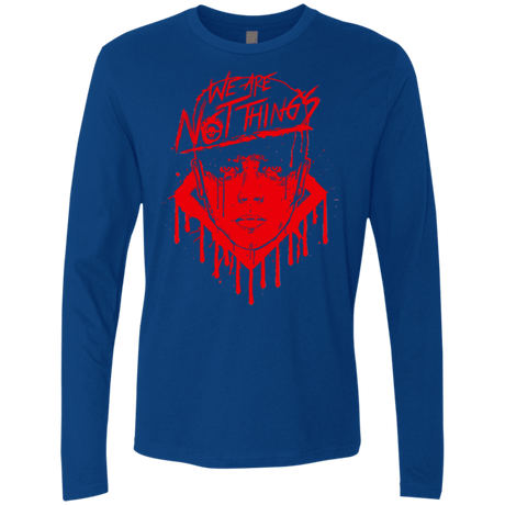 T-Shirts Royal / Small We Are Not Things Men's Premium Long Sleeve