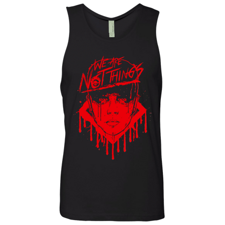 T-Shirts Black / Small We Are Not Things Men's Premium Tank Top