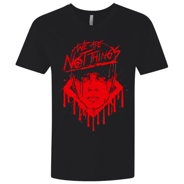 T-Shirts Black / X-Small We Are Not Things Men's Premium V-Neck