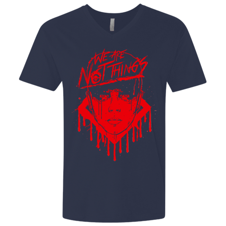 T-Shirts Midnight Navy / X-Small We Are Not Things Men's Premium V-Neck