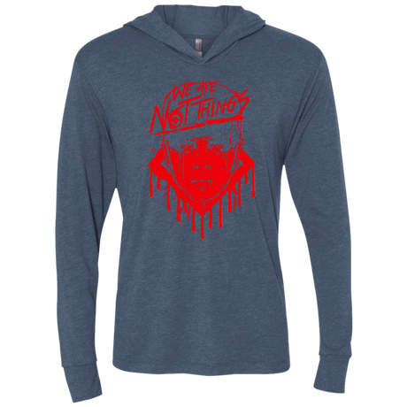 T-Shirts Indigo / X-Small We Are Not Things Triblend Long Sleeve Hoodie Tee