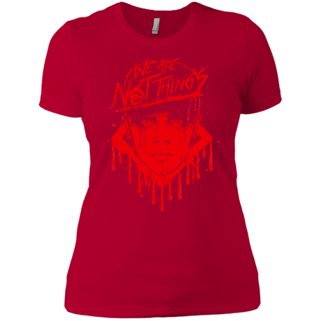 T-Shirts Red / X-Small We Are Not Things Women's Premium T-Shirt