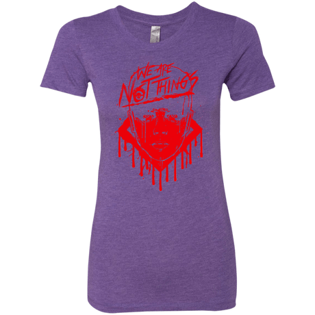 T-Shirts Purple Rush / Small We Are Not Things Women's Triblend T-Shirt