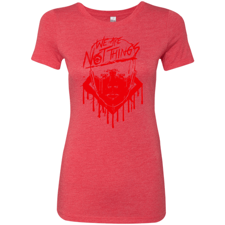 T-Shirts Vintage Red / Small We Are Not Things Women's Triblend T-Shirt