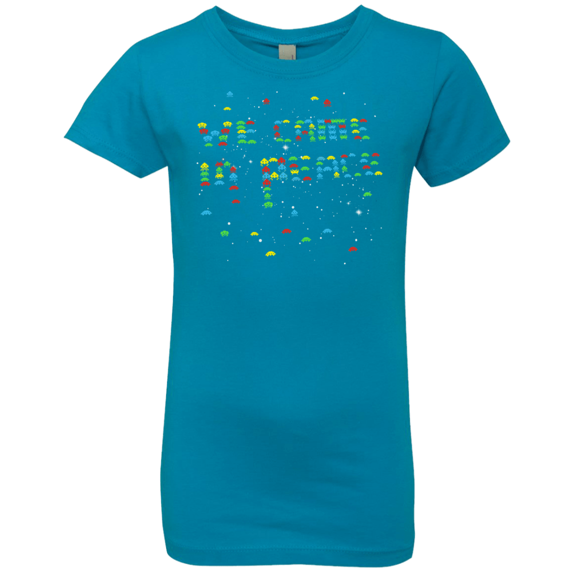 T-Shirts Turquoise / YXS We came in peace Girls Premium T-Shirt