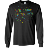 T-Shirts Black / S We came in peace Men's Long Sleeve T-Shirt