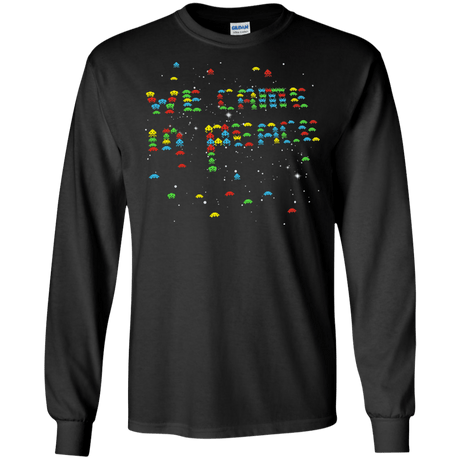 T-Shirts Black / S We came in peace Men's Long Sleeve T-Shirt