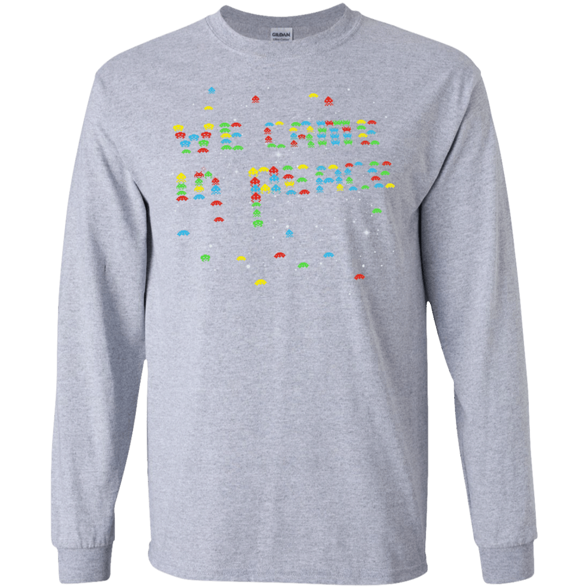 T-Shirts Sport Grey / S We came in peace Men's Long Sleeve T-Shirt