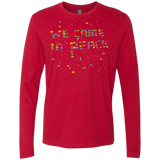 T-Shirts Red / S We came in peace Men's Premium Long Sleeve