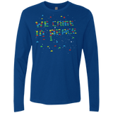 T-Shirts Royal / S We came in peace Men's Premium Long Sleeve