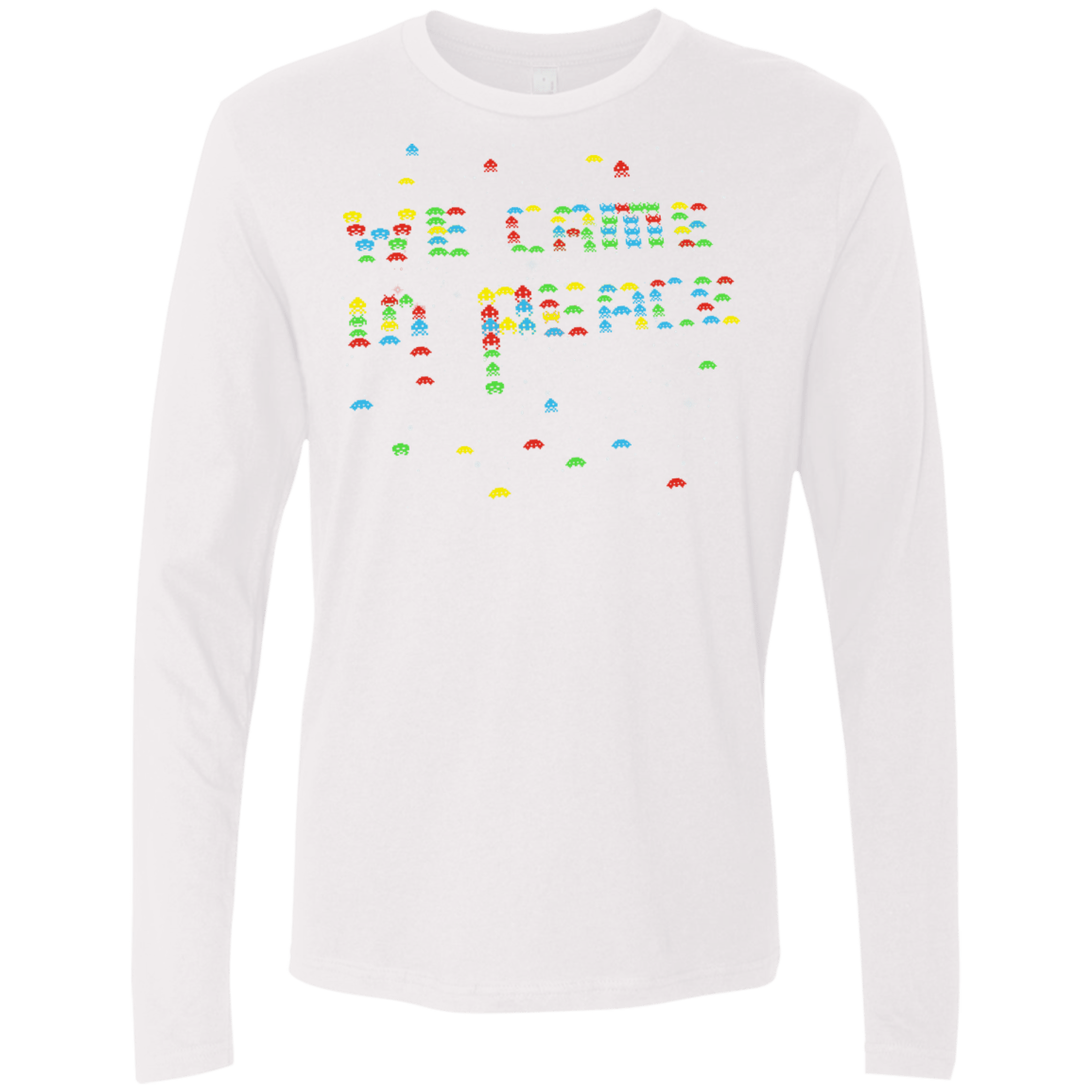T-Shirts White / S We came in peace Men's Premium Long Sleeve