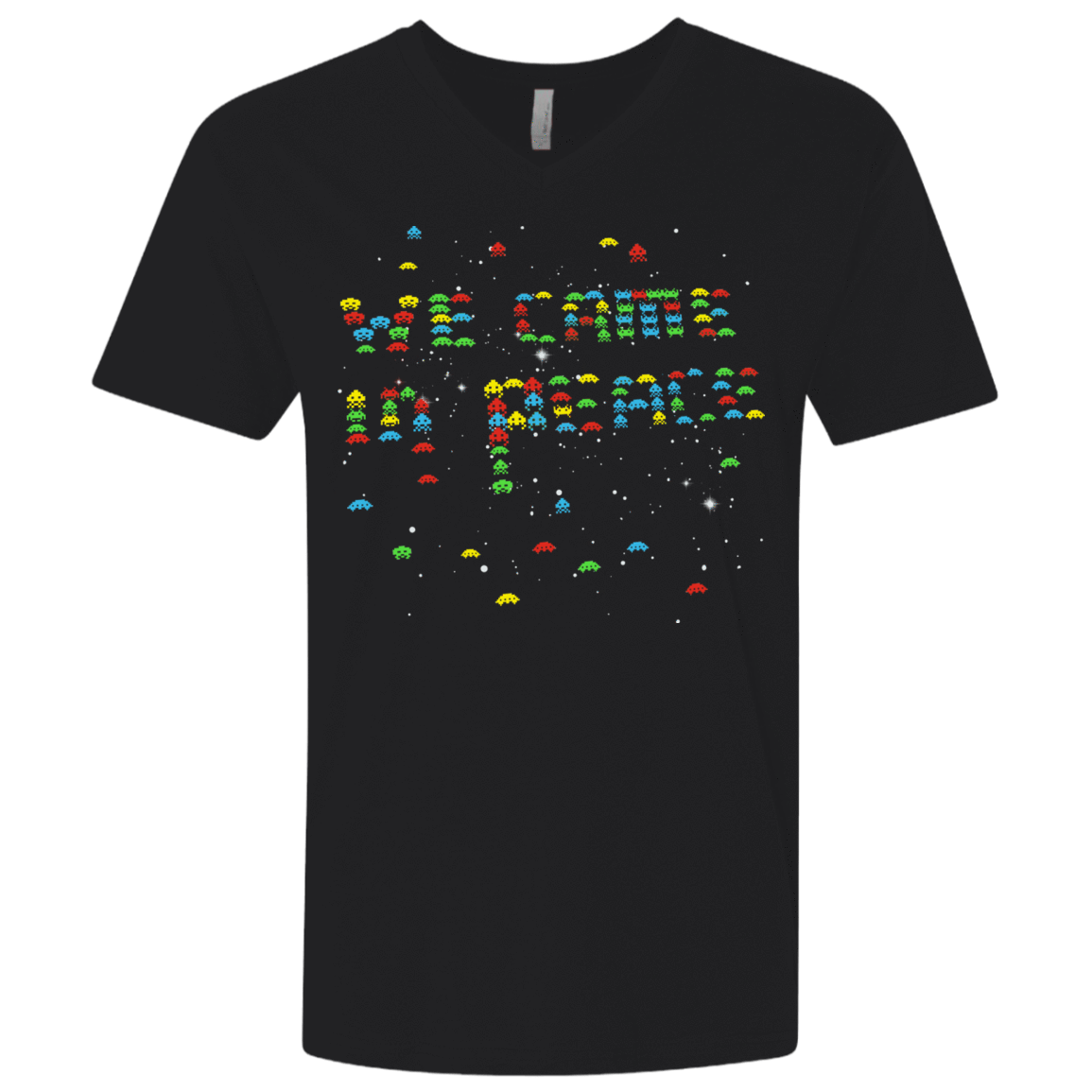 T-Shirts Black / X-Small We came in peace Men's Premium V-Neck