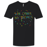 T-Shirts Black / X-Small We came in peace Men's Premium V-Neck