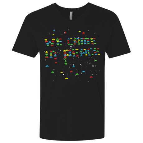 T-Shirts Black / X-Small We came in peace Men's Premium V-Neck