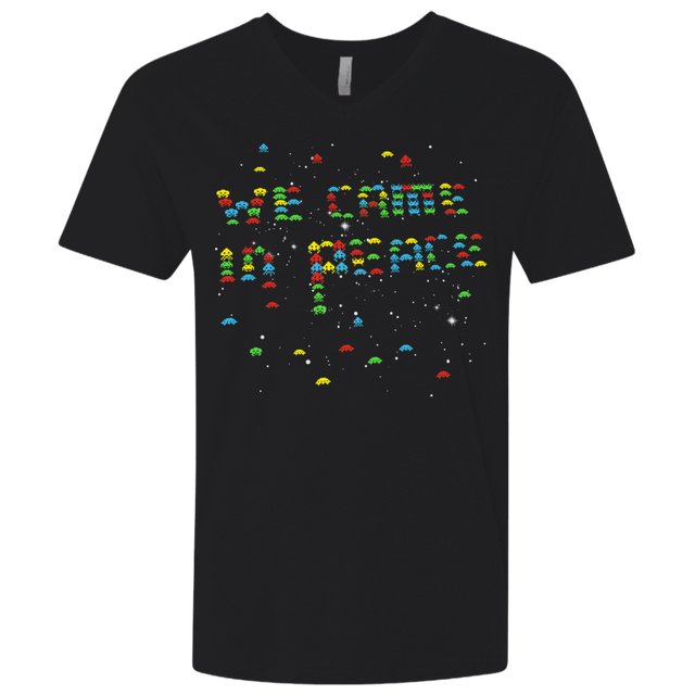 T-Shirts Black / X-Small We came in peace Men's Premium V-Neck