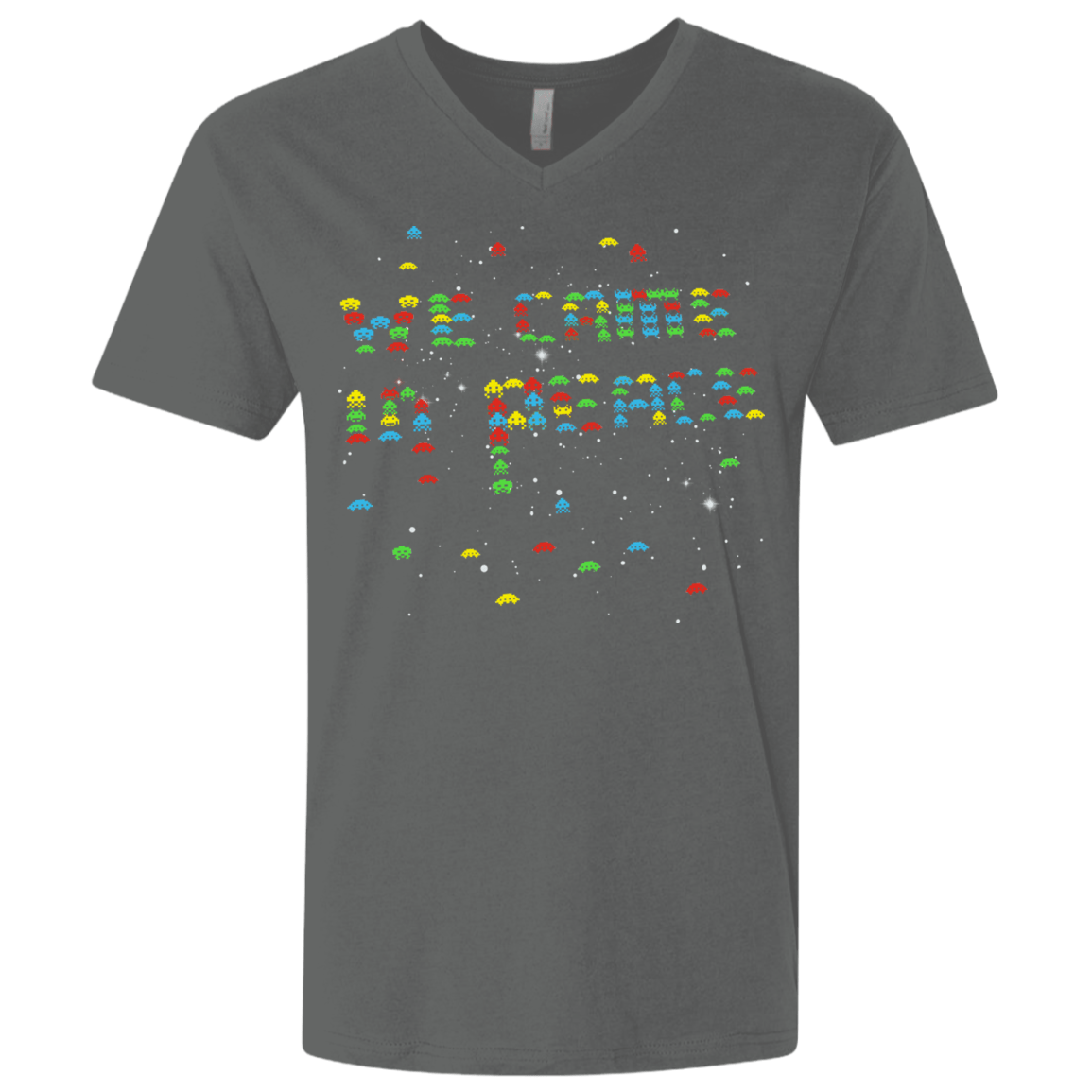 We came in peace Men's Premium V-Neck