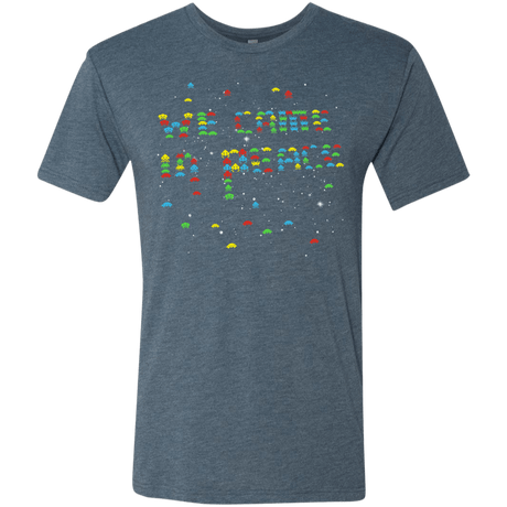 T-Shirts Indigo / S We came in peace Men's Triblend T-Shirt