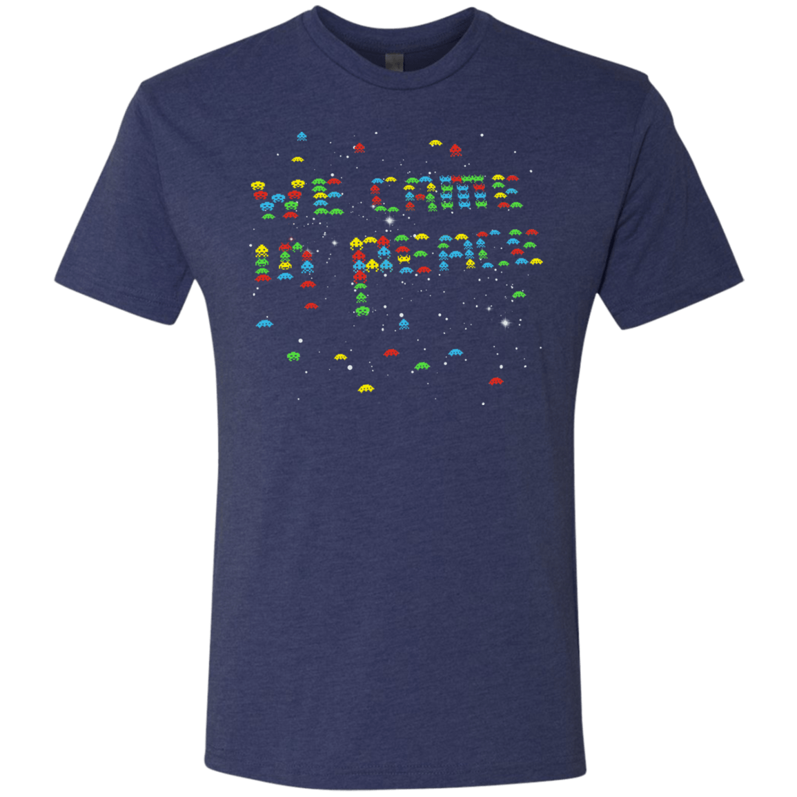 T-Shirts Vintage Navy / S We came in peace Men's Triblend T-Shirt