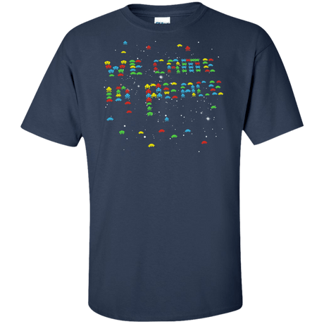 T-Shirts Navy / XLT We came in peace Tall T-Shirt