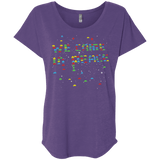 T-Shirts Purple Rush / X-Small We came in peace Triblend Dolman Sleeve